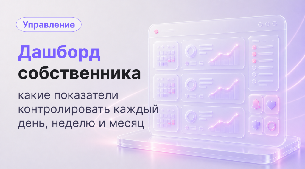 Дашборд собственника бизнеса: какие показатели контролировать каждый день, неделю и месяц