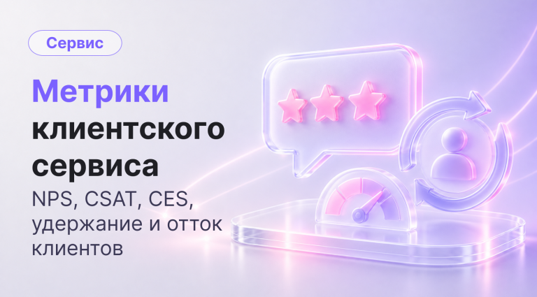 Метрики клиентского сервиса: NPS, CSAT, CES, удержание и отток клиентов